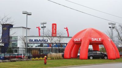 Inflatable Sales Blast: Big inflatable dome